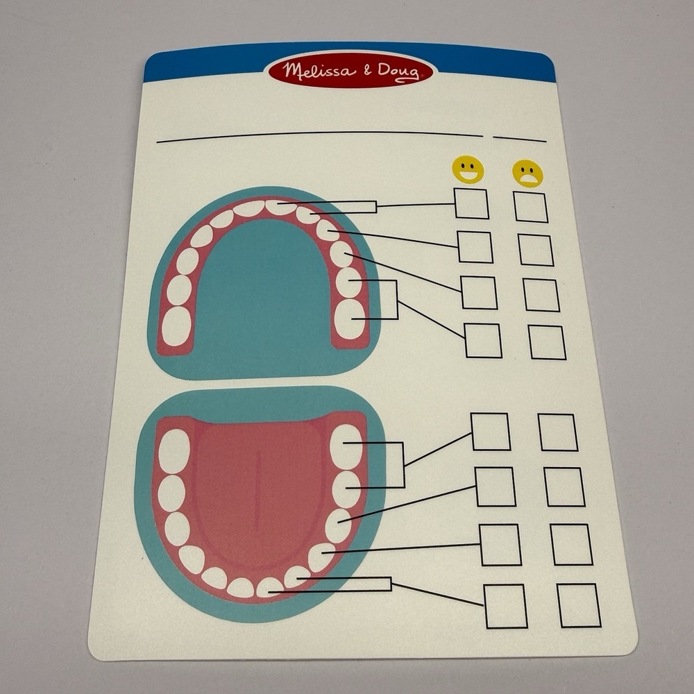 Melissa & Doug Super Smile Dentist Kit With Pretend Play Set of Teeth And Dental - Picture 15 of 16